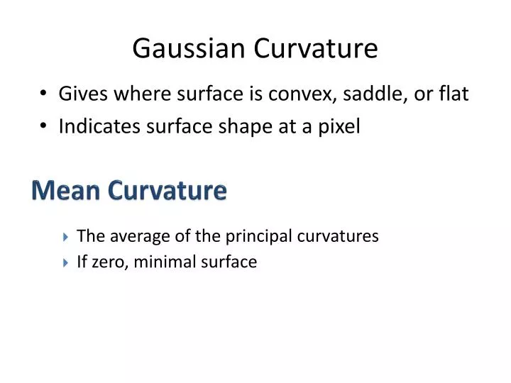 PPT - Gaussian Curvature PowerPoint Presentation, free download - ID ...
