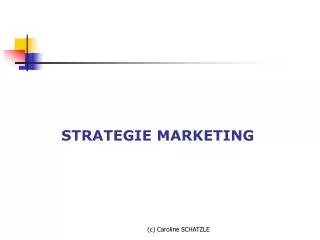 strategie marketing