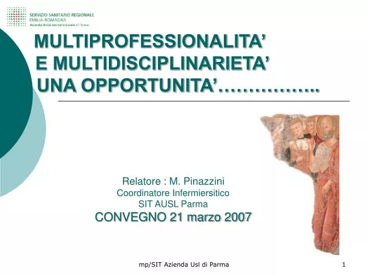 multiprofessionalita e multidisciplinarieta una opportunita