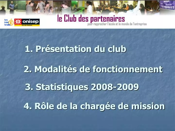 1 pr sentation du club