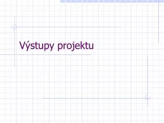 v stupy projektu