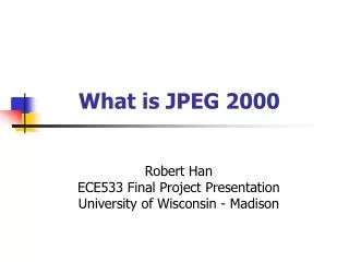 What is JPEG 2000
