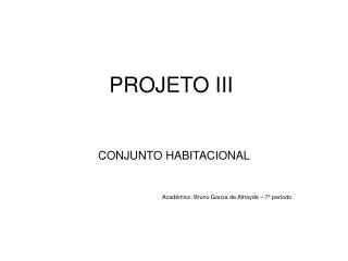 projeto iii