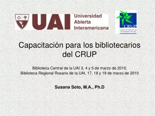 capacitaci n para los bibliotecarios del crup