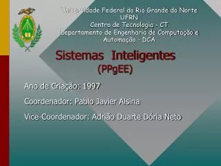 sistemas inteligentes ppgee