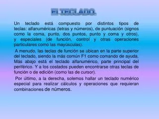 el teclado