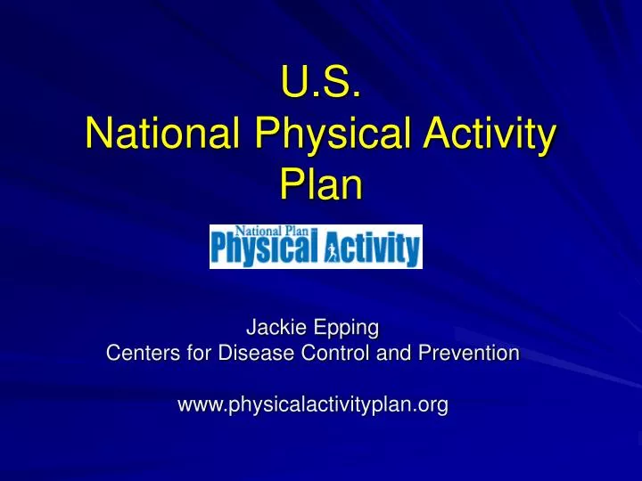Ppt Us National Physical Activity Plan Powerpoint Presentation