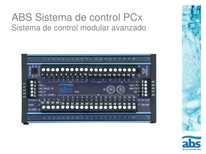 abs sistema de control pcx sistema de control modular avanzado