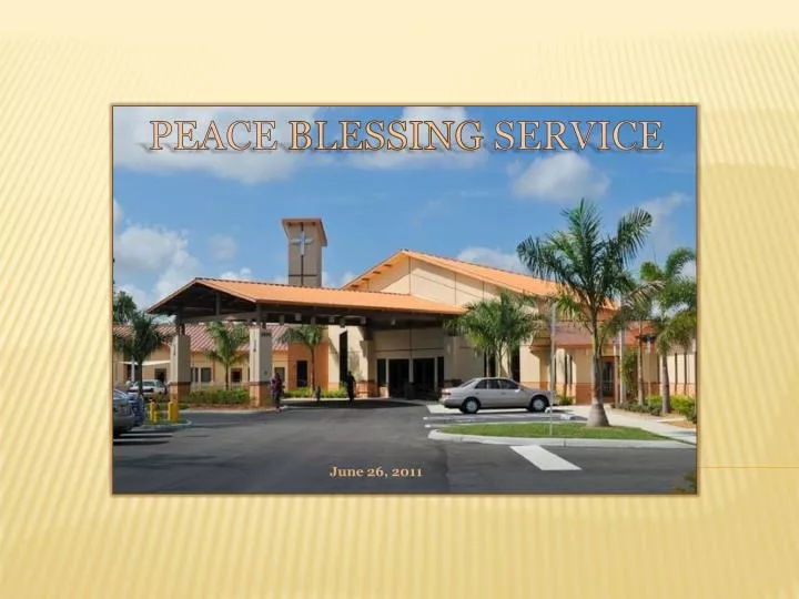 peace blessing service