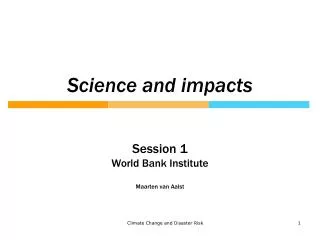 Science and impacts