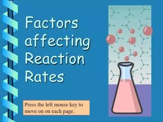 Factors affecting Reaction Rates