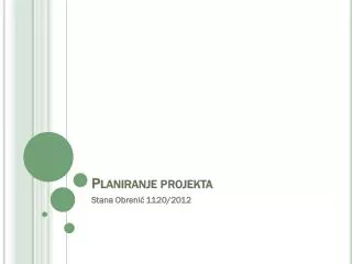 p laniranje projekta