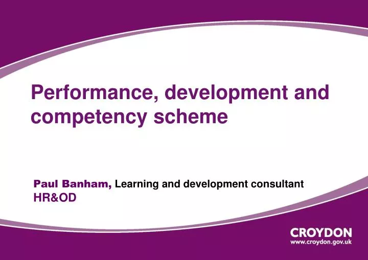 performance development and competency scheme