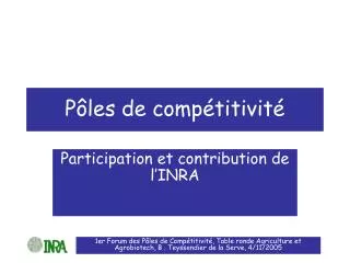 p les de comp titivit
