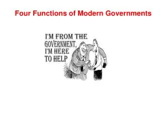 Four Functions of Modern Governments
