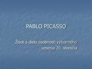 pablo picasso