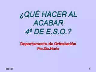 departamento de orientaci n pto sta mar a