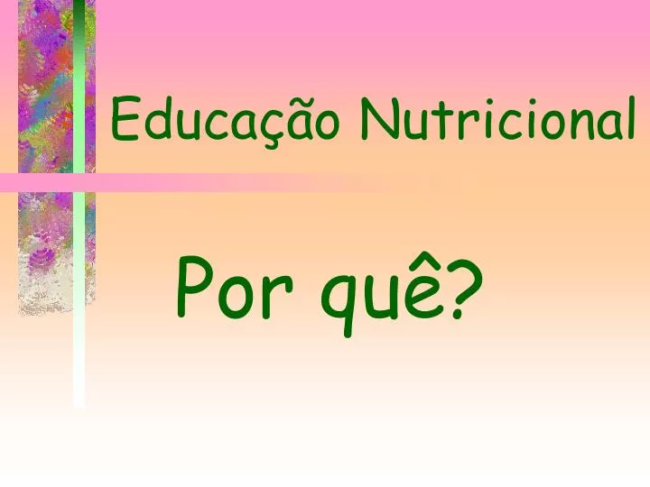 educa o nutricional