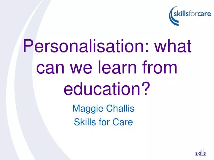 personalisation what can we learn from education