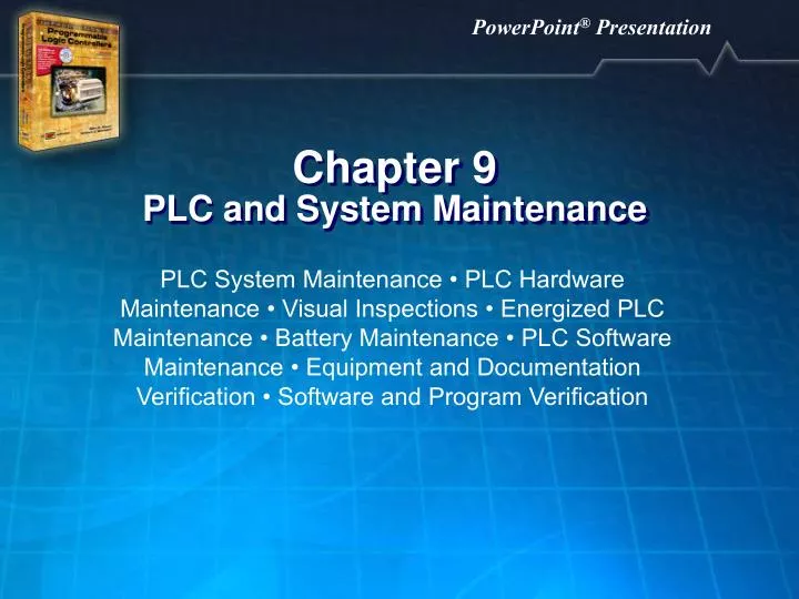 chapter 9 plc and system maintenance