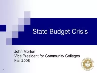 State Budget Crisis