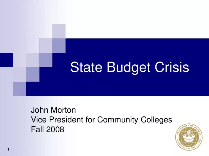 state budget crisis