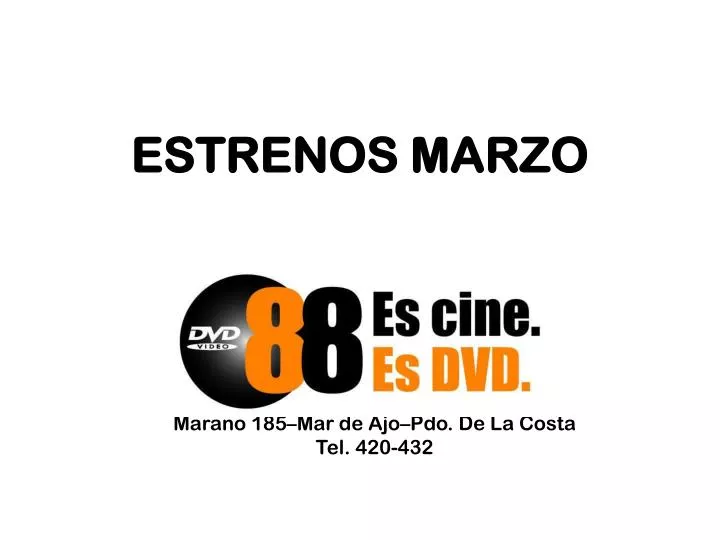 estrenos marzo