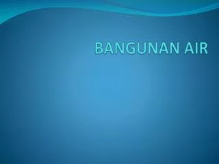 bangunan air