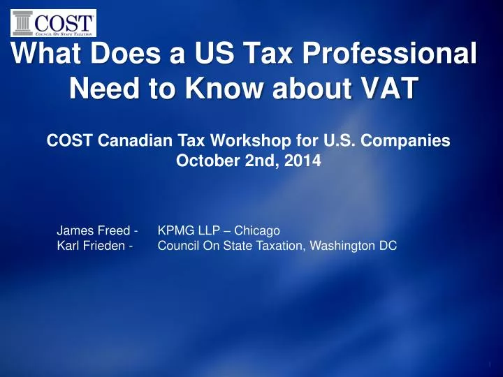 what does a us tax professional need to know about vat