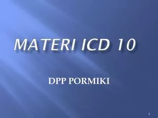 materi icd 10