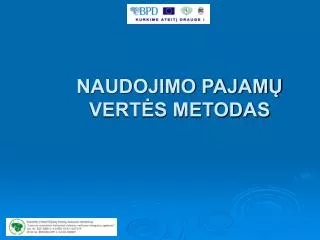 naudojimo pajam vert s metodas