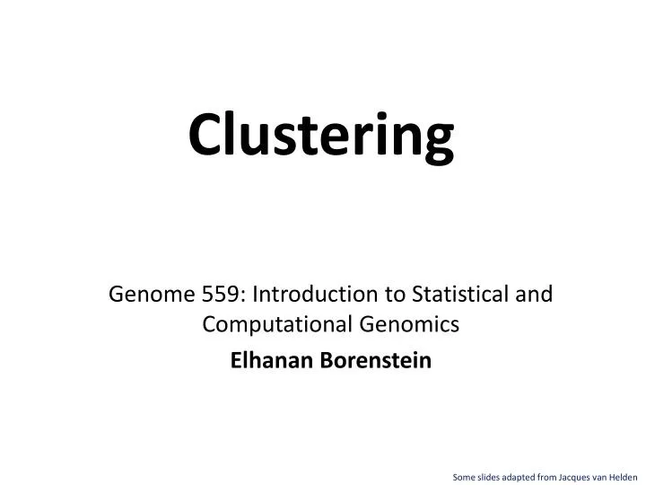 clustering