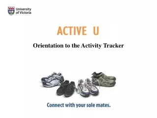 Orientation to the Activity Tracker