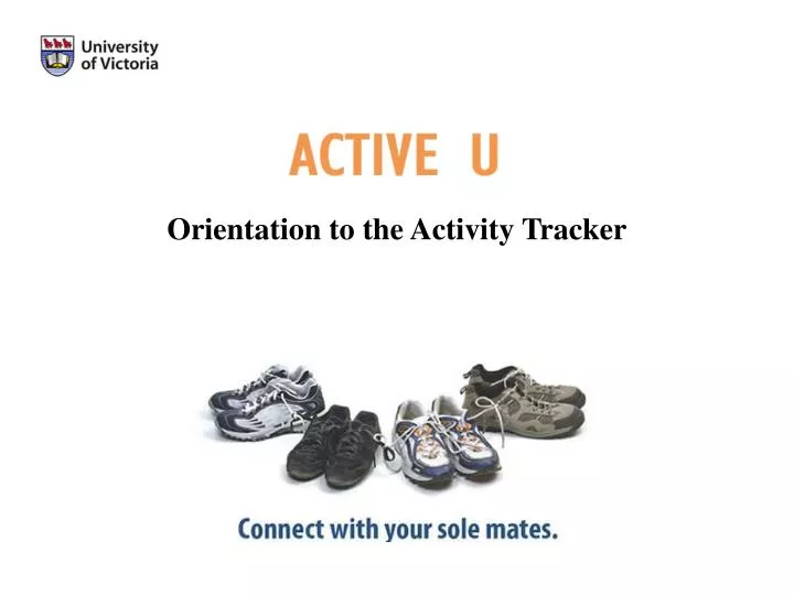 orientation to the activity tracker