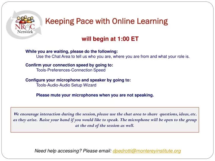 keeping pace with online learning