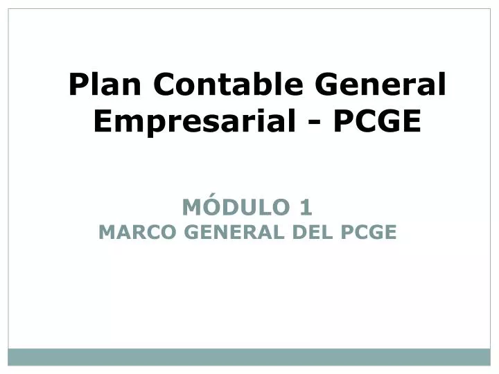 Ppt Plan Contable General Empresarial Pcge Powerpoint Presentation 8922