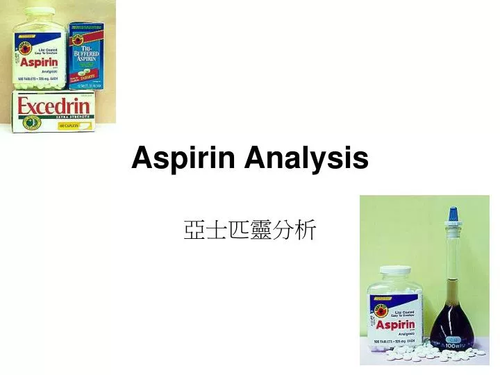 aspirin analysis