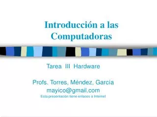 introducci n a las computadoras