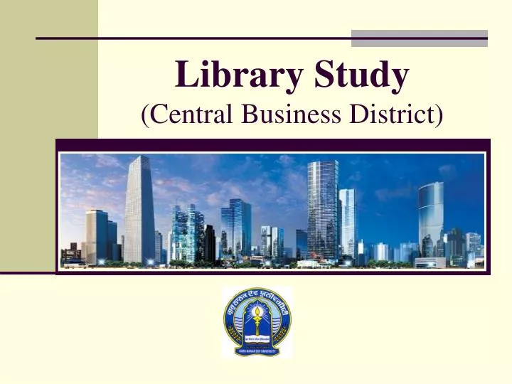 library study central business district