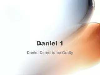 Daniel 1