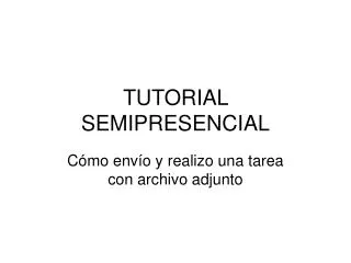 tutorial semipresencial