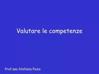 valutare le competenze