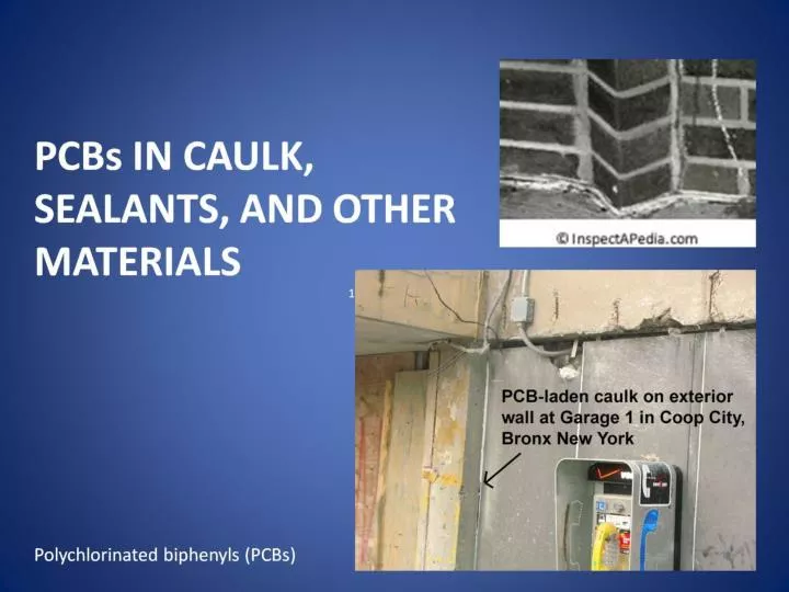 pcb s in caulk sealants and other materials