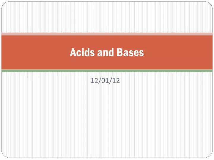 acids and bases