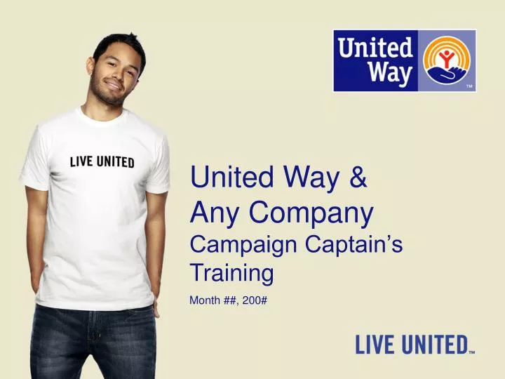 united way any company campaign captain s training