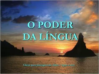 o poder da l ngua