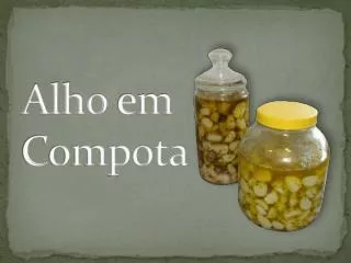 alho em compota