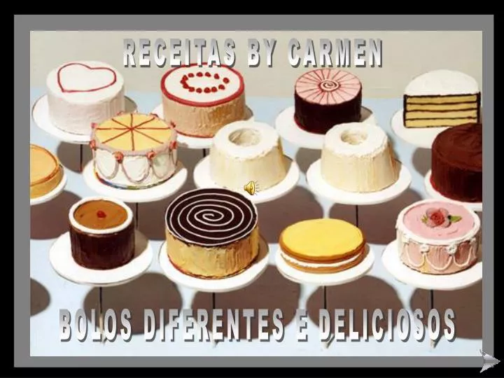 bolos diferentes e deliciosos