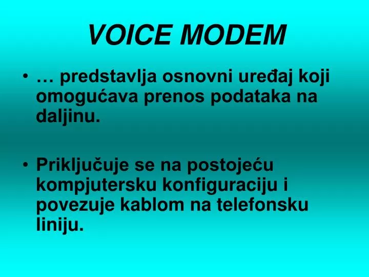 voice modem