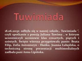 tuwimiada
